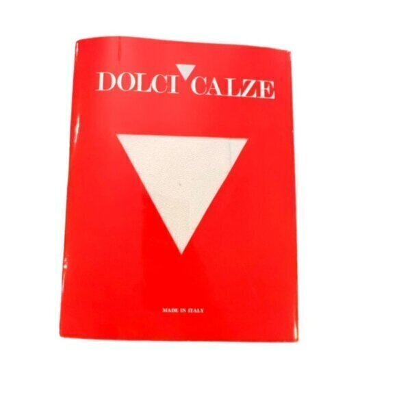 Dolci Calze Nylon Pantyhose Art 1502 0716 Collant Rita WHITE Bianco 80 MED Italy - Picture 1 of 4